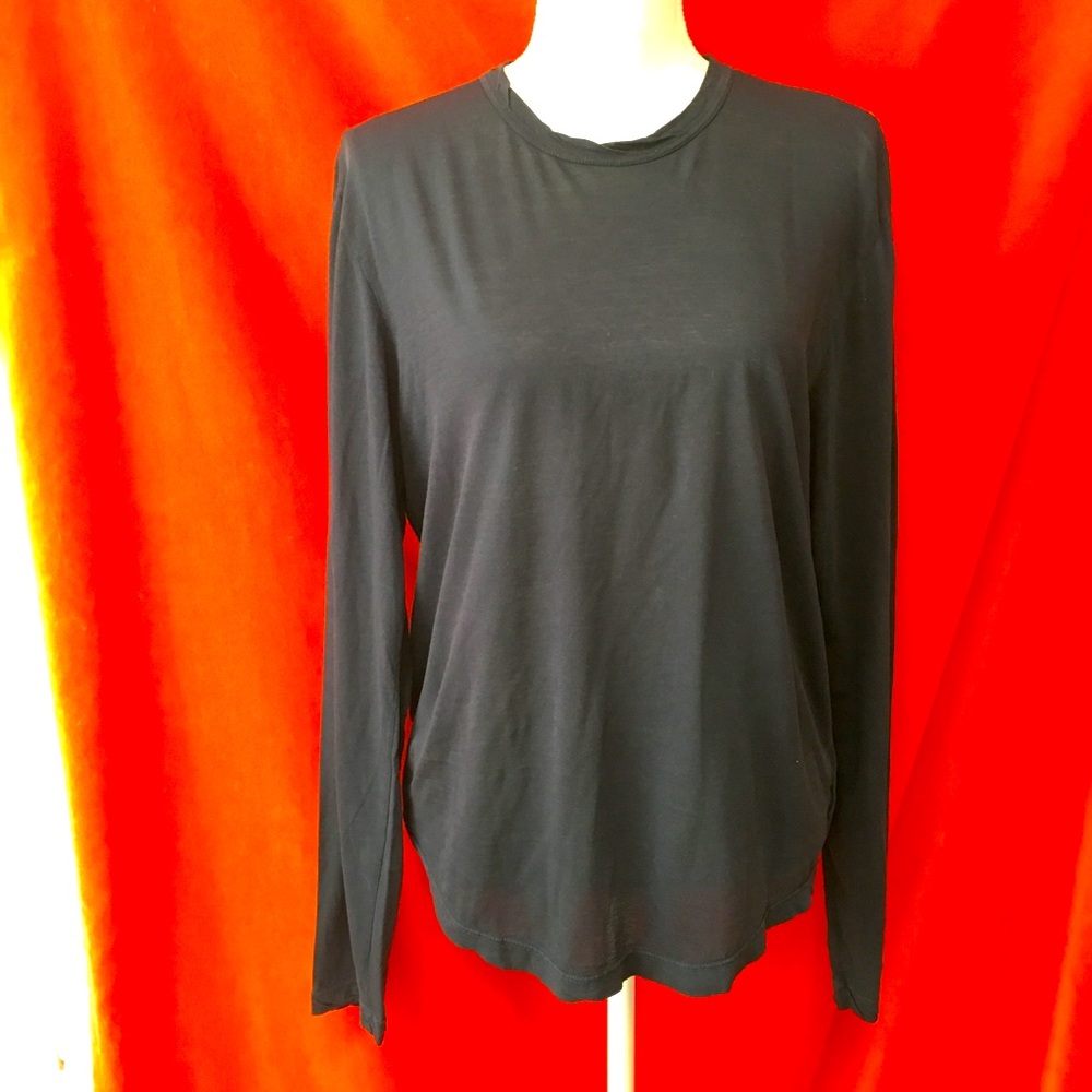 James Perse long sleeve tee shirt navy crew neck size 1 or small